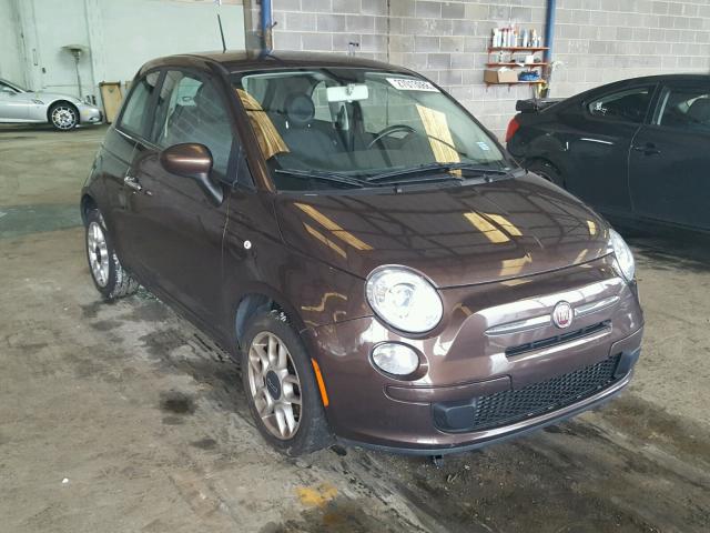 3C3CFFAR6CT291420 - 2012 FIAT 500 POP BROWN photo 1