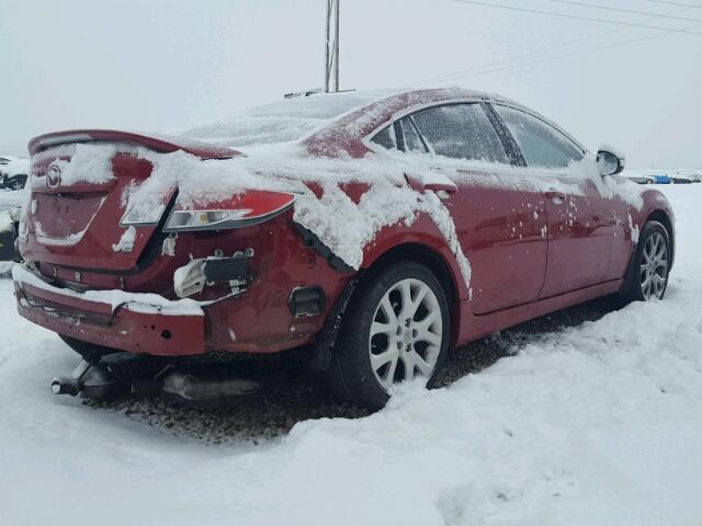 1YVHZ8CB0B5M06008 - 2011 MAZDA 6 S RED photo 4