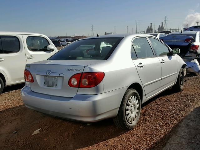 2T1BR32E97C799740 - 2007 TOYOTA COROLLA CE SILVER photo 4