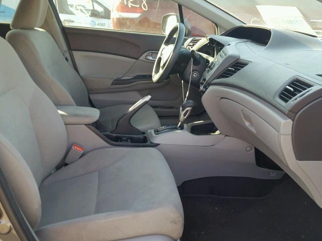 2HGFB2F59CH600522 - 2012 HONDA CIVIC LX SILVER photo 5