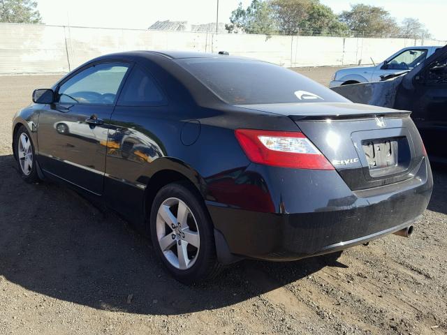 2HGFG11868H518591 - 2008 HONDA CIVIC EX BLACK photo 3