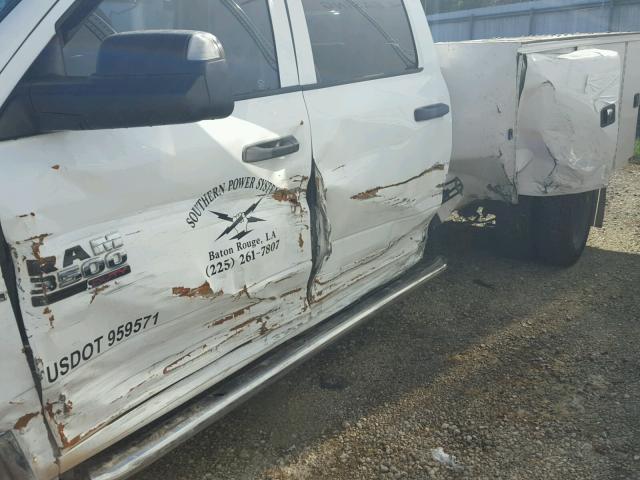 3C7WRSCL2EG122396 - 2014 RAM 3500 WHITE photo 9