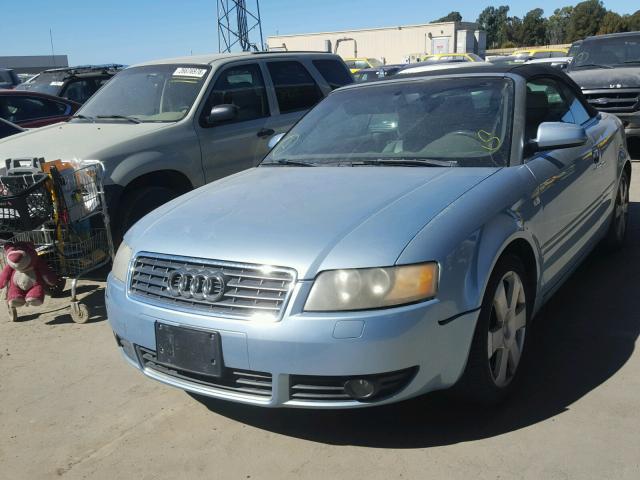 WAUAC48H24K015670 - 2004 AUDI A4 1.8 CAB BLUE photo 2