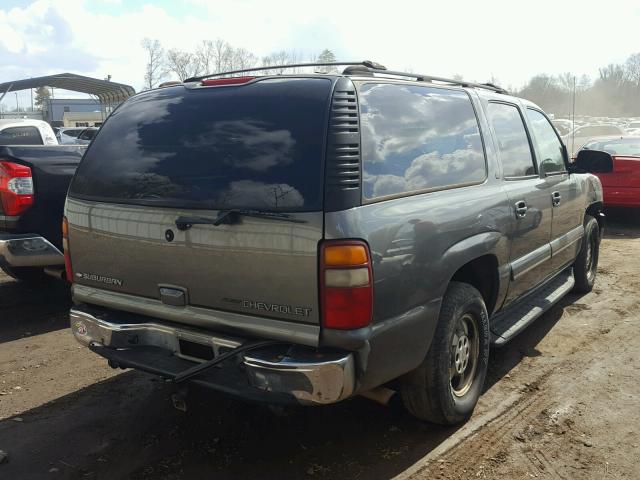 3GNFK16Z62G221141 - 2002 CHEVROLET SUBURBAN K GRAY photo 4