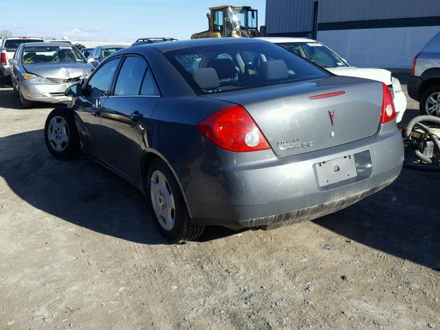 1G2ZF57B984280360 - 2008 PONTIAC G6 VALUE L GRAY photo 3