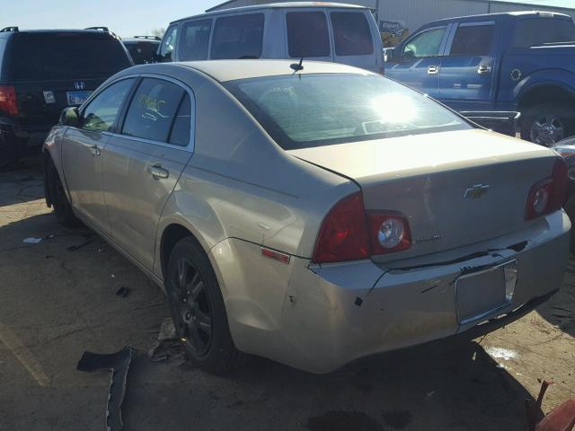 1G1ZB5E1XBF222389 - 2011 CHEVROLET MALIBU LS 棕色 照片 3