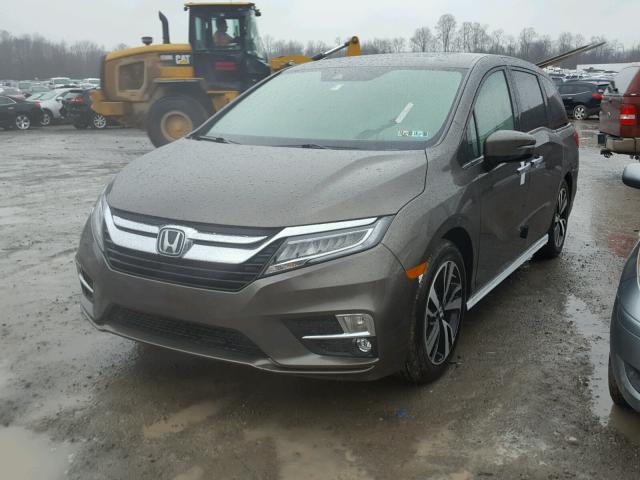 5FNRL6H9XJB054980 - 2018 HONDA ODYSSEY EL رمادي صورة 2
