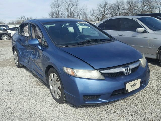 2HGFA1F57AH563755 - 2010 HONDA CIVIC LX BLUE photo 1