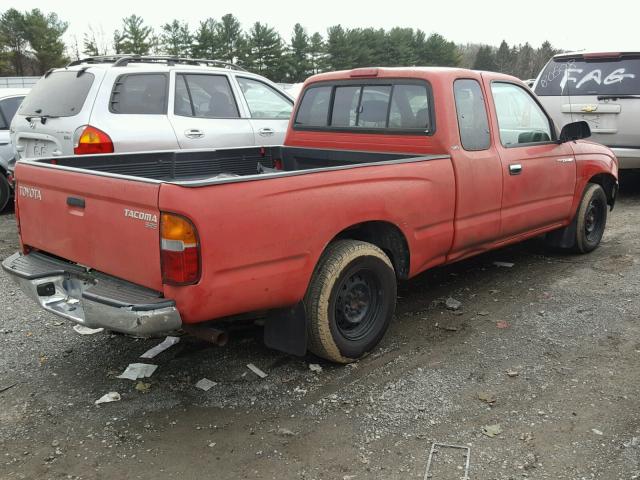 4TAVL52N7XZ410685 - 1999 TOYOTA TACOMA XTR RED photo 4