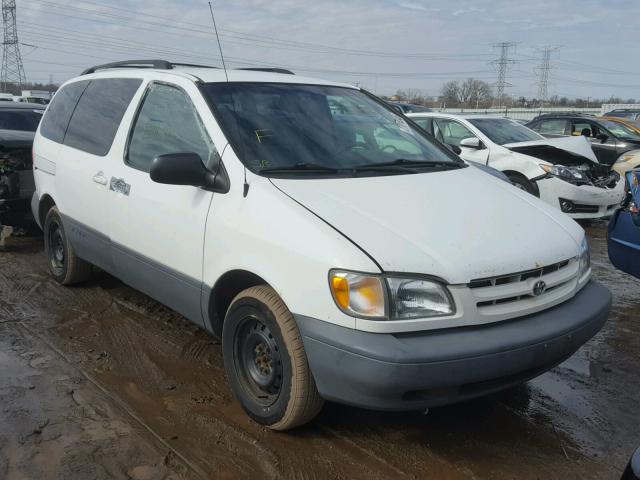 4T3ZF13C4XU168943 - 1999 TOYOTA SIENNA LE WHITE photo 1