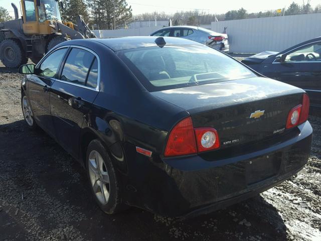 1G1ZB5E06CF109063 - 2012 CHEVROLET MALIBU LS BLACK photo 3