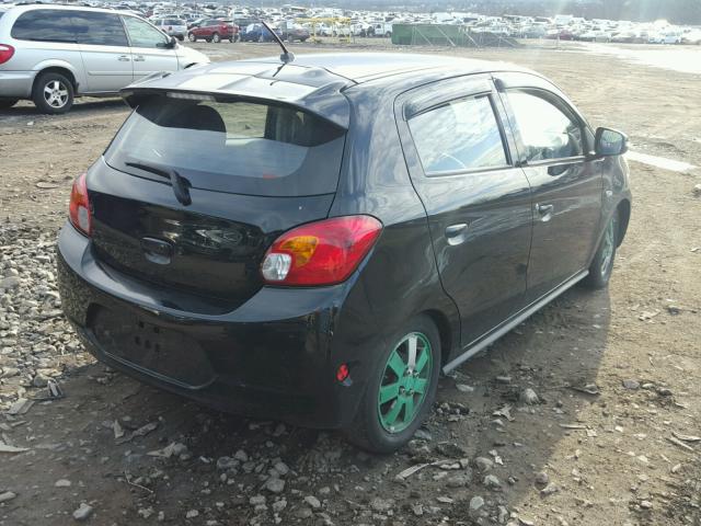 ML32A4HJXFH049228 - 2015 MITSUBISHI MIRAGE ES BLACK photo 4