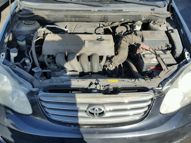 1NXBR32E84Z203821 - 2004 TOYOTA COROLLA CE BLACK photo 7