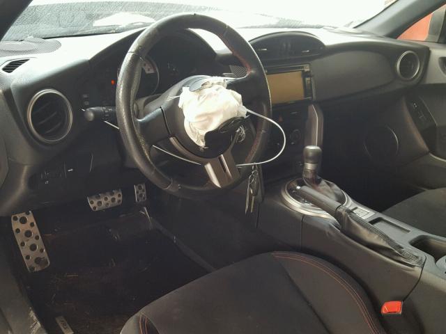 JF1ZNAA17F8708087 - 2015 TOYOTA SCION FR-S BLUE photo 9