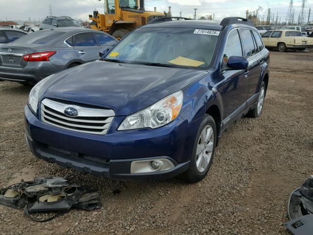 4S4BRCGC7A3340421 - 2010 SUBARU OUTBACK 2. BLUE photo 2