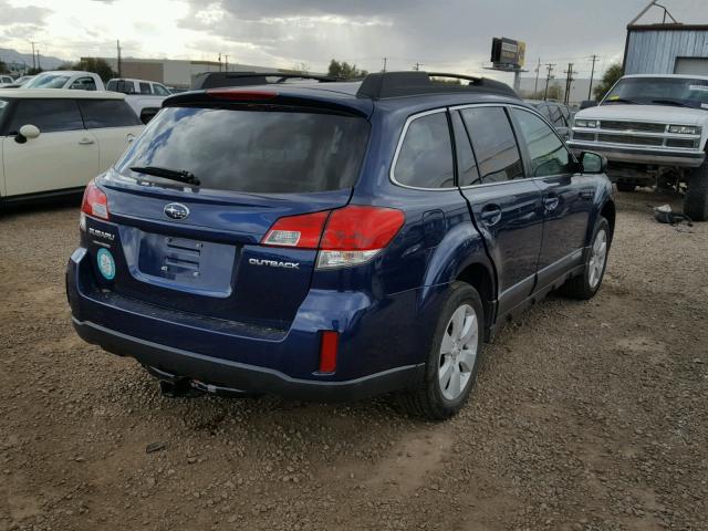 4S4BRCGC7A3340421 - 2010 SUBARU OUTBACK 2. BLUE photo 4