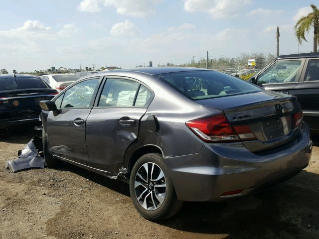 19XFB2F82EE073544 - 2014 HONDA CIVIC EX GRAY photo 3