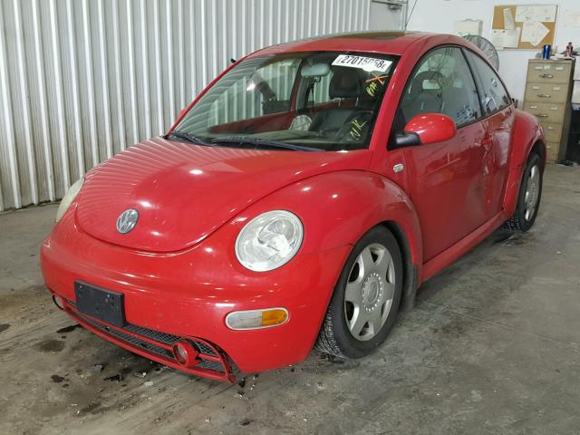 3VWCP21C41M434057 - 2001 VOLKSWAGEN NEW BEETLE 红色 照片 2