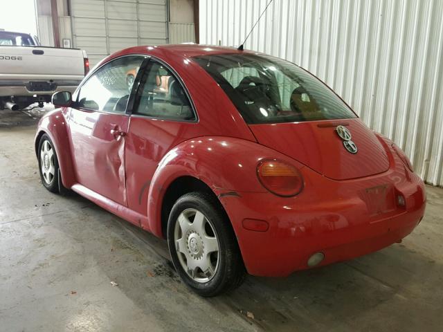 3VWCP21C41M434057 - 2001 VOLKSWAGEN NEW BEETLE RED photo 3