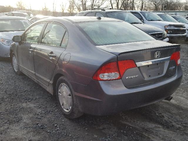 JHMFA36219S001398 - 2009 HONDA CIVIC HYBR GRAY photo 3