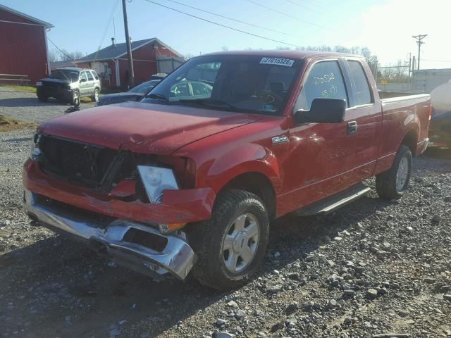 1FTPX14534NC24927 - 2004 FORD F150 RED photo 2