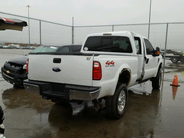 1FTWW31R38ED35873 - 2008 FORD F350 SRW S WHITE photo 4