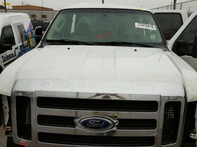 1FTWW31R38ED35873 - 2008 FORD F350 SRW S WHITE photo 7