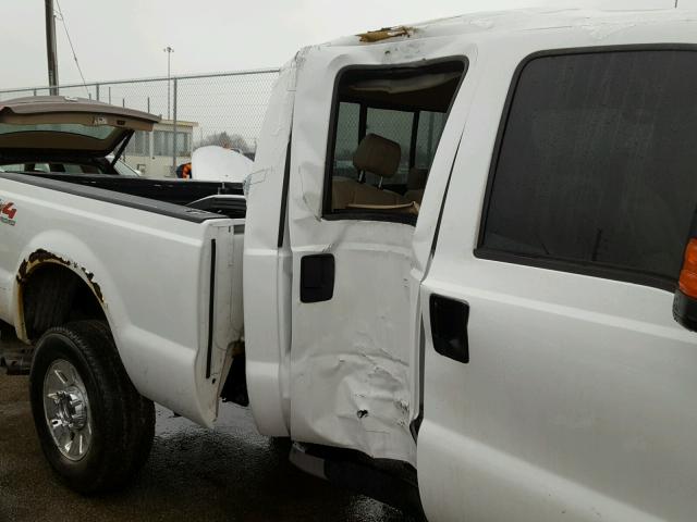 1FTWW31R38ED35873 - 2008 FORD F350 SRW S WHITE photo 9