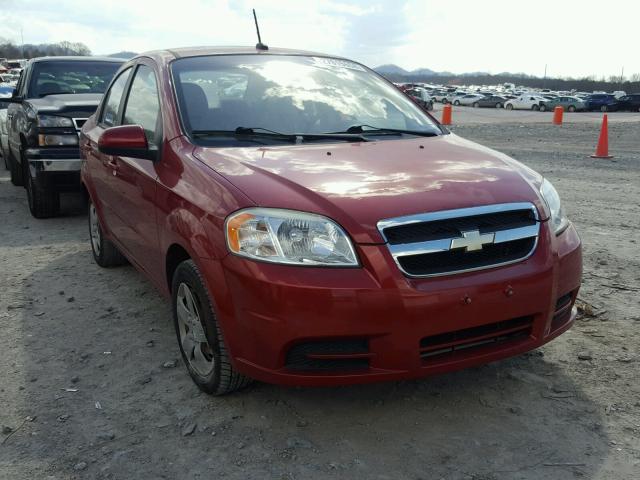 KL1TD5DEXAB120812 - 2010 CHEVROLET AVEO LS RED photo 1