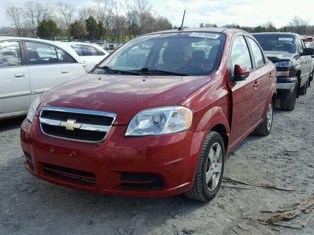 KL1TD5DEXAB120812 - 2010 CHEVROLET AVEO LS 红色 照片 2