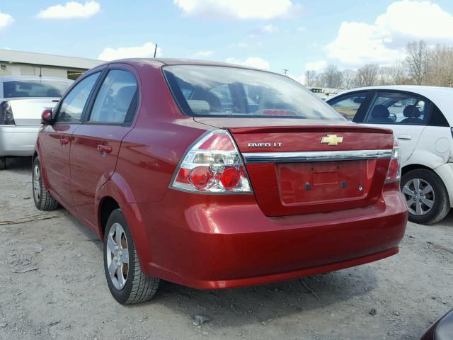KL1TD5DEXAB120812 - 2010 CHEVROLET AVEO LS 红色 照片 3