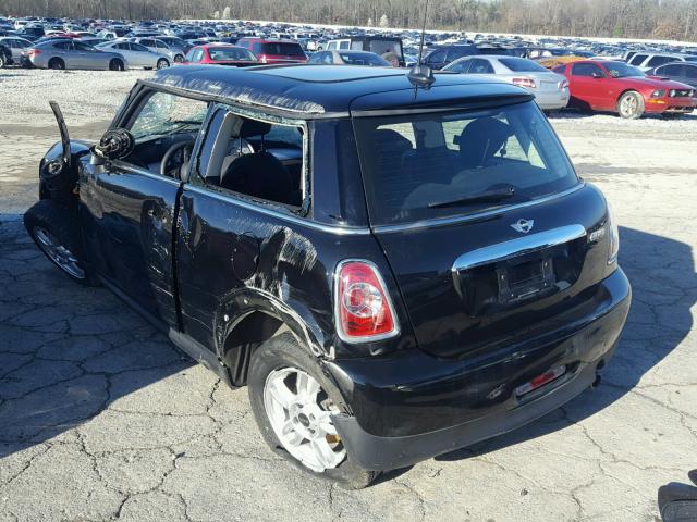 WMWSU3C57DT690871 - 2013 MINI COOPER BLACK photo 3