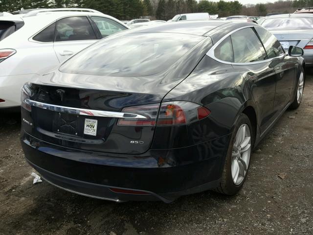 5YJSA1H28FFP70393 - 2015 TESLA MODEL S 85 BLACK photo 4