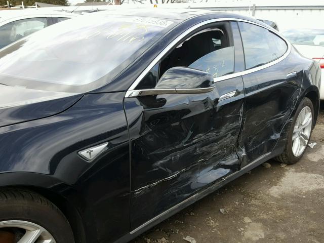 5YJSA1H28FFP70393 - 2015 TESLA MODEL S 85 BLACK photo 9