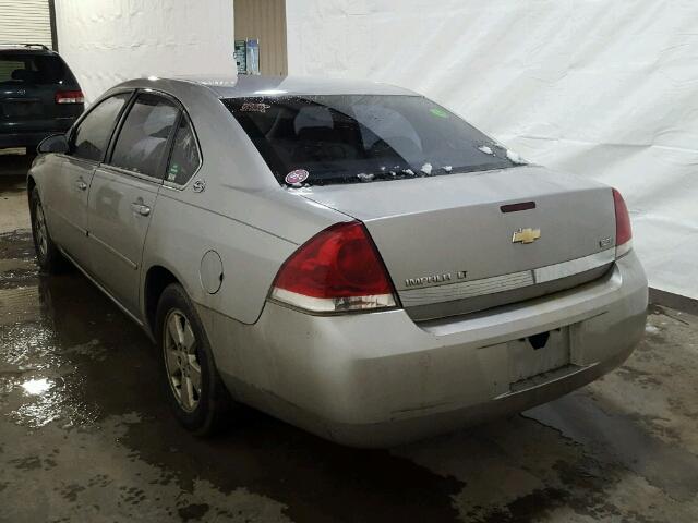 2G1WT58K079152941 - 2007 CHEVROLET IMPALA LT SILVER photo 3