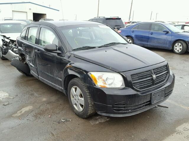 1B3HB28C47D140189 - 2007 DODGE CALIBER BLACK photo 1