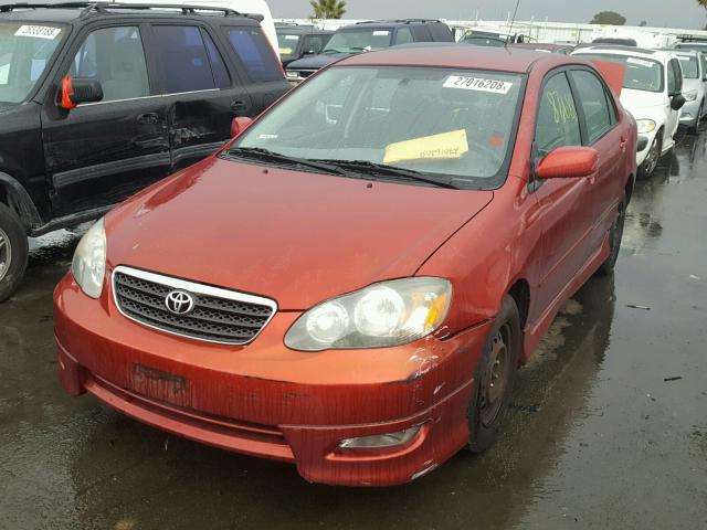 1NXBR32E65Z374276 - 2005 TOYOTA COROLLA CE RED photo 2