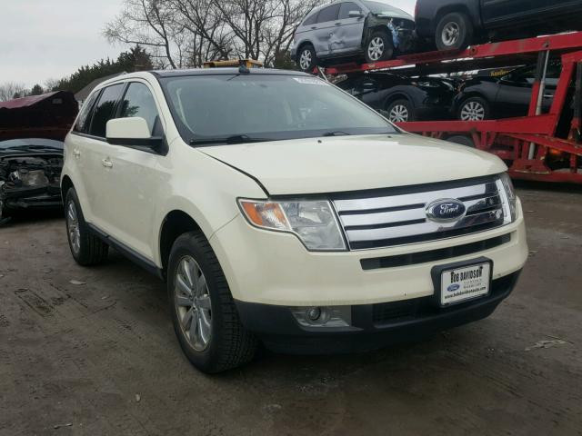 2FMDK38C18BB46165 - 2008 FORD EDGE SEL CREAM photo 1