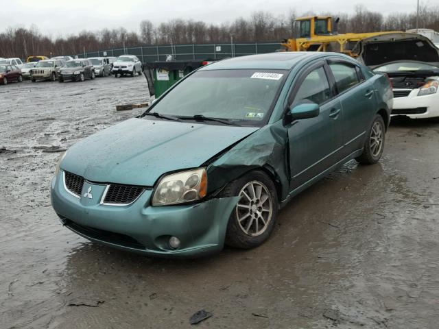 4A3AB56S74E117536 - 2004 MITSUBISHI GALANT LS GREEN photo 2