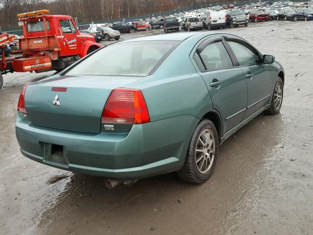 4A3AB56S74E117536 - 2004 MITSUBISHI GALANT LS GREEN photo 4