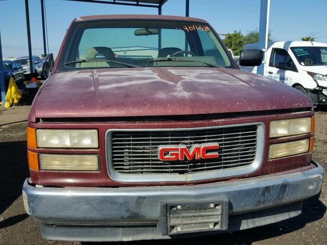 1GTDC14ZXRZ556302 - 1994 GMC SIERRA C15 BURGUNDY photo 9