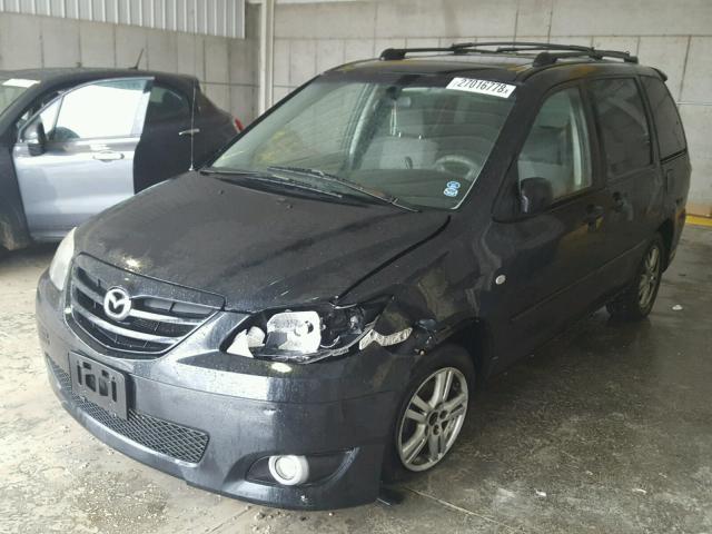 JM3LW28J640523489 - 2004 MAZDA MPV WAGON BLACK photo 2