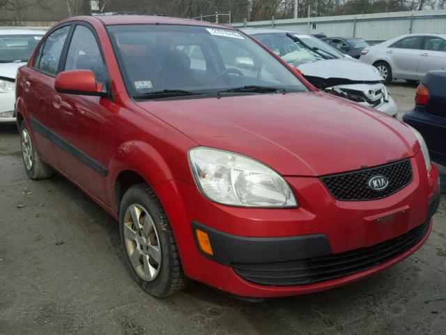 KNADE123276257116 - 2007 KIA RIO BASE RED photo 1