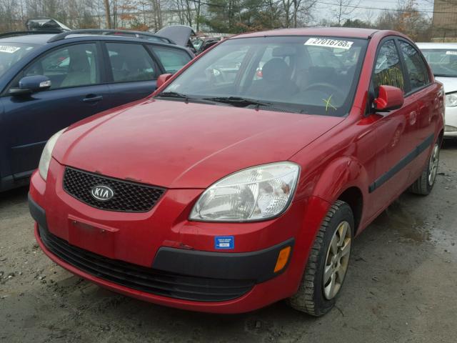 KNADE123276257116 - 2007 KIA RIO BASE RED photo 2