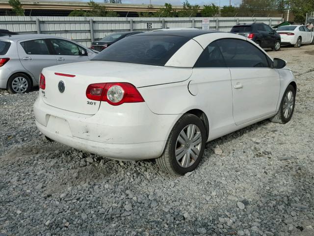 WVWBA71F19V020503 - 2009 VOLKSWAGEN EOS TURBO WHITE photo 4
