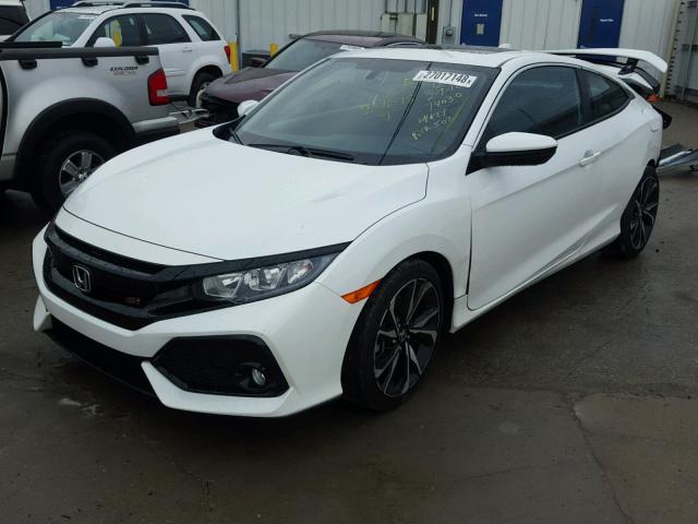 2HGFC3A57JH750815 - 2018 HONDA CIVIC SI WHITE photo 2