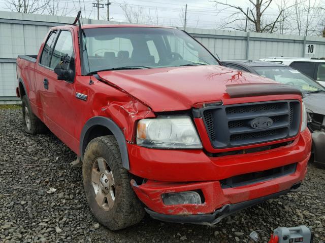 1FTPX14504NA65865 - 2004 FORD F150 RED photo 1