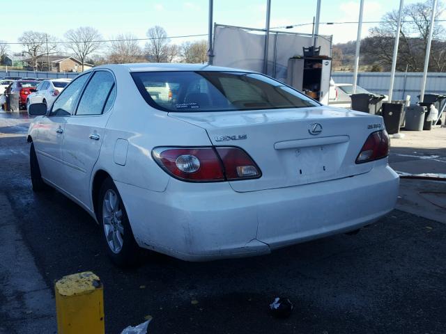 JTHBA30G345011182 - 2004 LEXUS ES 330 WHITE photo 3