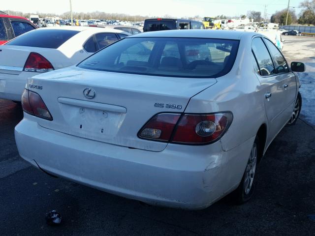 JTHBA30G345011182 - 2004 LEXUS ES 330 WHITE photo 4