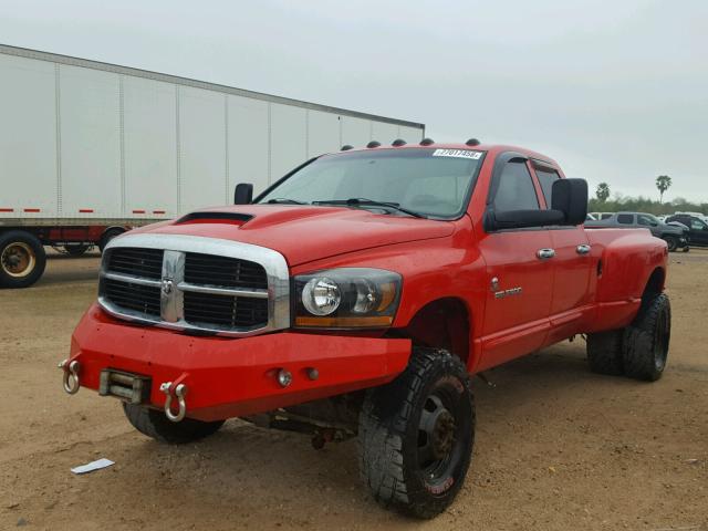 3D7MX48C46G143384 - 2006 DODGE RAM 3500 S RED photo 2